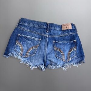 Hollister Y2K Low Rise Rhinestone Denim Micro Shorts
